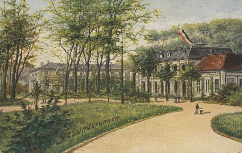 ¹ Der Gesundbrunnen um 1900. Bildquelle: ¹ ¹ Der Gesundbrunnen um 1900. Bildquelle: ¹